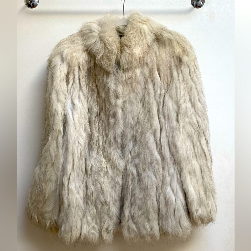 100% Pure Rabbit Fur and leather coat